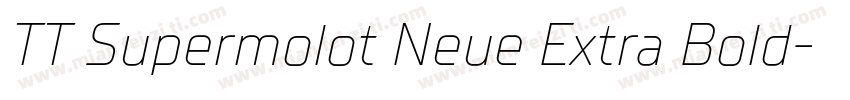TT Supermolot Neue Extra Bold字体转换